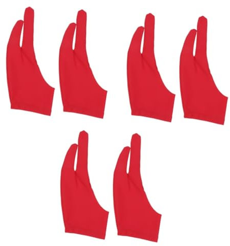 IMIKEYA Zeichenhandschuh 6 Stk tablet handschuh wrist support Skizzenhandschuh drawing glove handschuhe Künstlerhandschuh mit Fingern Antifouling- für Skizze schreiben und zeichnen
