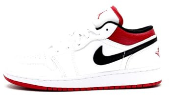NIKE Air Jordan 1 Low Mens Trainers 553558 Sneakers Shoes (UK 11.5 US 12.5 EU 47, White Black White 132)