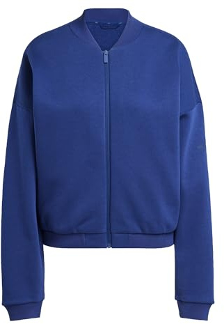 adidas Damen Essentials Contemporary Logo Bomber Jacket, Dark Blue, XXS