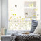 Wandtattoo Loft Fensterbilder Frühling mit gelber Wildblumenwiese Motiv – A3 Bogen, Wiederverwendbar – Frühlingsdeko Fenster, Frühlingsbild Fenster, Fensterdeko Frühling, Fensterfolie Frühling