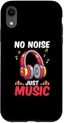 Hülle für iPhone XR Silent Disco Kopfhörer Kein Lärm Nur Musik