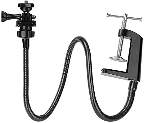 Bordhap Webcam Stand, Upgraded Webcam Mount Stand with Gooseneck Arm and Clamp, Suit for Webcam C920,C922,C930