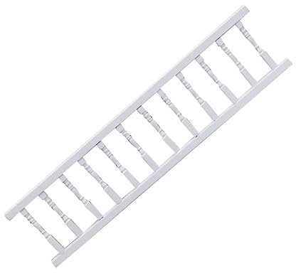 UPKOCH Miniature Wooden Railing White Handrail for Dollhouse Furniture Decor Boys and Girls Toy Accessory