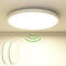 Zemty LED Deckenleuchte Mit Bewegungssensor 19W 4000K, Flache Lampe Innen, 22cm 1800LM Runde IP44 Wandleuchte für Balkon Flur Garage, 2 Pack