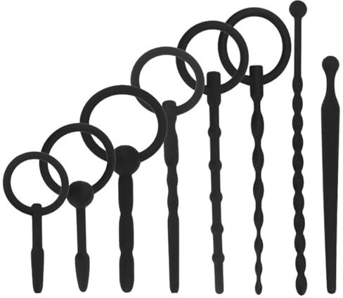 BDSMJOY 8er Penis Plug Sexspielzeug Set,Dilator Harnröhre Silikon Penisplug,Harnröhren Dilatatoren Männer,Sex Toyset Herren,Katheter Harnröhre Mann (8er Set)