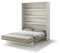 Friderik Bed Concept BC-012 Wandklappbett Vertikal Schrankbett mit Matratze, 160x200 cm (Kaschmirfarbe)