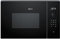 Neff N 50, HLAWD53K0, forno a microonde da incasso, 59 x 38 cm, Easy Clean per una pulizia rapida, display LED, 1 pulsante touch, programmi automatici, illuminazione interna a LED, piatto girevole da