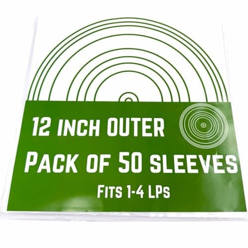 12 inch Outer Viynl Record Sleeves Protect Single Double Triple and Quad LP Albums UV Resistant Acid Free