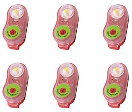 Gokelomg 6 Stücke Rettungsweste, LED-Licht, Lebensrettende Weste mit, zum im Wasser im Notfall