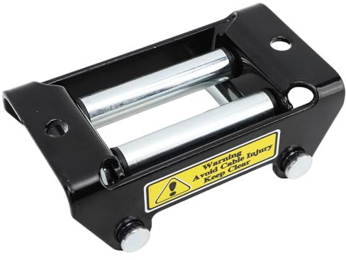 KIMISS 2000LB Winch Roller Fairlead - Heavy-Duty Steel Electric Winch Cable Guide for Enhanced Stability and Strength