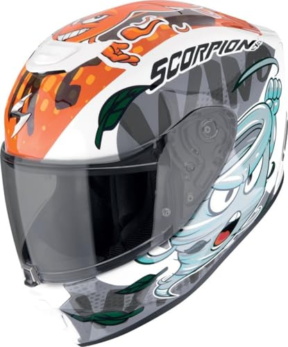 SCORPION EXO-JNR AIR The4elements White-Blue-Orange M