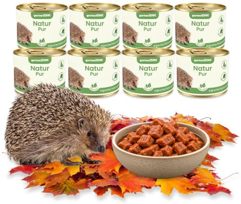 GARTENETAGE Artgerechtes Premium-Igelfutter mit sehr hohem Fleischanteil – Getreidefrei, proteinreich & natürliche Energie für Vitale Gartenigel – Deutsche Qualität für Jungigel & Erwachsene Igel