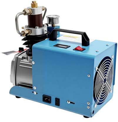 Compressore ad aria ad alta pressione da 30 MPa, motore in rame da 1800 W, spina UE da 220 V, raffreddamento ad acqua e aria, 100 l/min, per auto, garage e commerciali