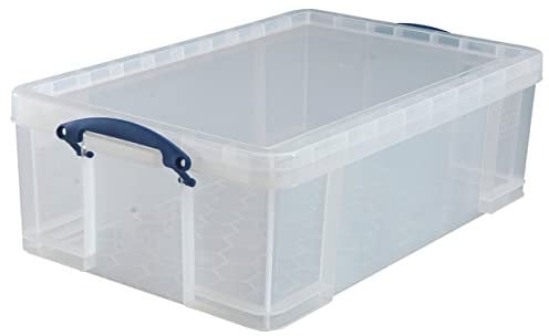 Really Useful 50L Plastic Storage Box W710xD440xH230mm Clear KING50C