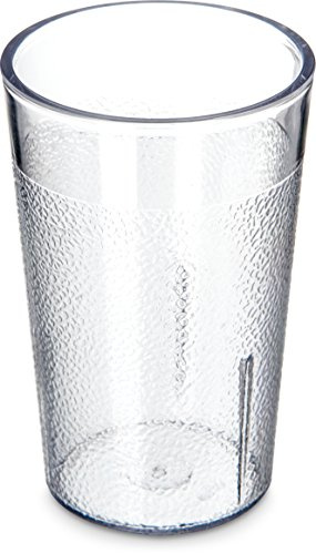 Carlisle 5501-8107 BPA Free Plastic Stackable Tumbler, 5 oz., Clear (Pack of 6)