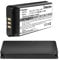 Akku-King Power-Akku kompatibel mit Nintendo DSi, NDSi - ersetzt TWL-003 - Li-Ion 1100mAh mit Akkudeckel schwarz