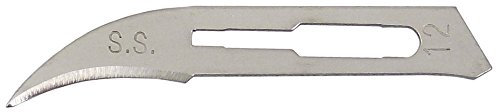 10 Stück Klinge Form 12 für Skalpell Griff Nr. 3, nicht als Medizinprodukt zugelassen