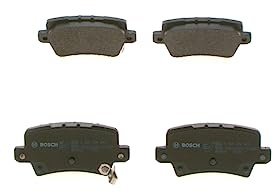 Bosch BP1121 - Brake Pads Car Rear Axle - 1 Set of 4 Pads | Bosch Quality - Reduced Noise and Dust - ECE-R90 Certified - Copper-Free