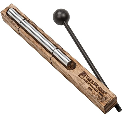 TreeWorks Chimes Energy Chime, Single Note –– MADE IN U.S.A. –– For Meditation, Classrooms, Sound Healing or Yoga, Includes Mallet