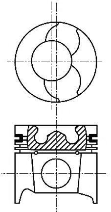 NÜRAL 87-101507-00 Kolben