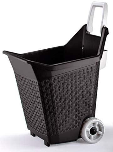 Bama KART, Carrello con ruote per i lavori da giardino, capacità di 76 lt., colore: Cacao