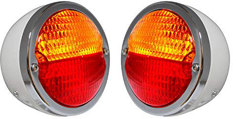 Bajato: Runde Vintage Traktor Hinten Heck Lampe Licht mit Nummernschild Fenster - 11000807