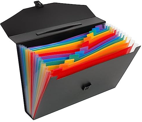 VIQUEL Ordner Ordnungsmappe, PP, 12-fach, A4, 12 Fächer, RAINBOW CLASS