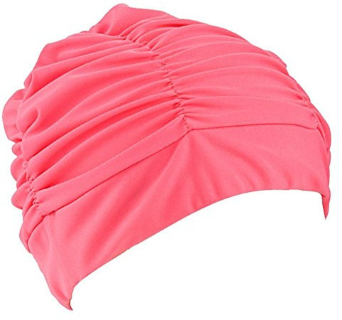 ZUMUii Butterme Femmes Filles Plissé Tissu Doux Tissu Bonnet/Casquette/Turban Bonnet de Bain Bel Chapeau pour Dreadlocks Long Cheveux Eté/Mer/Piscine Fun Play