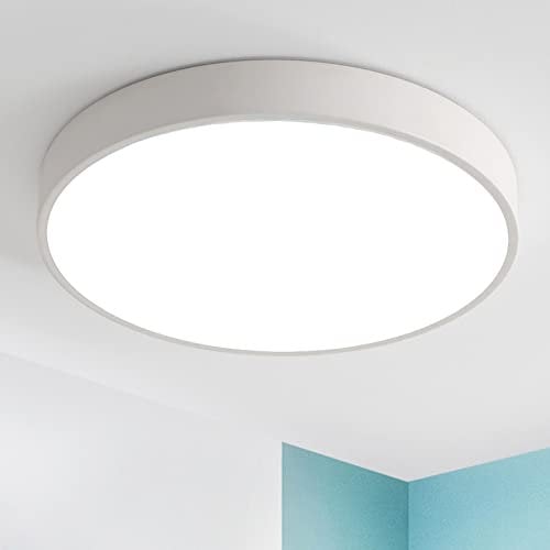 Style home 36W LED Deckenlampe Deckenleuchte Küchenlampe Runde Lampe für Diele Küche Flur Schlafzimmer, 40 * 40 * 4cm (36W-Weiß)