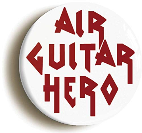 Ozorath AIR GUITAR HERO BADGE BUTTON PIN (Size is 1inch/25mm diameter) HEAVY METAL ROCK