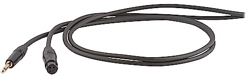 Proel DHS210 - Cavo Professionale Audio Bilanciato ONEHERO per strumenti con connessioni spina Jack Stereo 6.3 mm a Cannon XLR 3P Femmina, Nero (5mt)