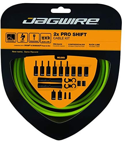 Jagwire PCK502 Kit câbles et Gaines Mixte Adulte, Organic Green