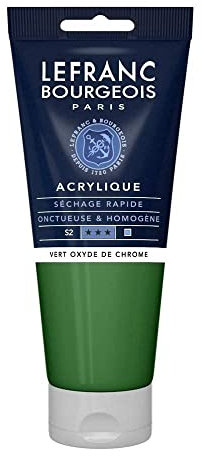 Lefranc Bourgeois Acrylique Fine Tube 200ml Vert Oxyde De Chrome