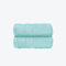 Allure Zero Twist Hand Towel Set for Bathroom, Pack of 2, 50 x 85cm, 100% Egyptian Cotton (Duckegg)