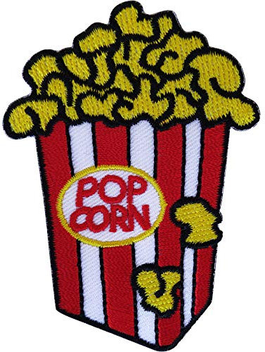 Popcorn Patch Eisen auf annähen Kleidung Taschen bestickt Abzeichen Stickerei Applique