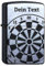 Dartscheibe mit Wunschtext Lasergravur comp. w/Zippo personalisiert Gravur Dartboard Dartpfeil Dart Sturmfeuerzeug Personalisieren