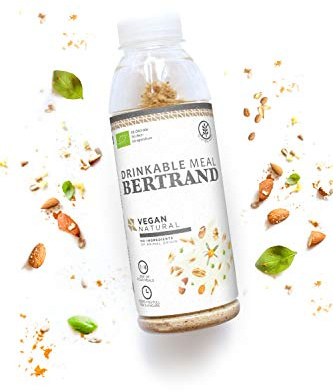 BERTRAND BIO Bottles - vegan natural - Trinkbare Mahlzeit - 12 x 125g