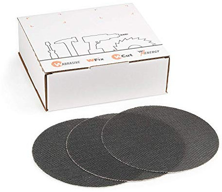 Dischi abrasivi 225 mm, set da 10 pezzi, grana 80, ideali per levigatrice a soffitto, levigatrice a secco e levigatrice a disco