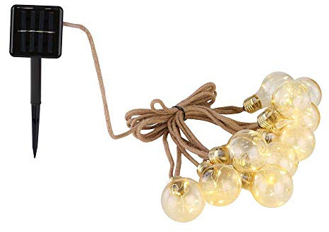 Solar-Lichterkette Außenbereich Kunststoff Amber, 50Xled |
