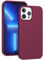 ARSUNOVO for iPhone 13 Pro Max Phone Case 6.7 inch, [Shockproof][Anti-Scratch] Slim Liquid Silicone Case Protective Bumper Rubber Gel Cover for iPhone 13 Pro Max 6.7 2021(Wine Red)