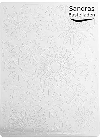 Sandras-Bastelladen Sandras Embossing-Prägefolder/ -Schablone 10,8x15cm Blumenrausch