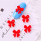3D Charm 50Pcs Resin Nail Jewelry Ornaments Nail Art Bowknots Manicure Accessories Mini Bow Nail Jewelry Nail Art Decorations Nail Bow Ties(red)