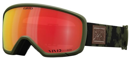 Giro Ringo Snow Goggles - Trail Green Clouddust - Vivid Ember Lens - One Size