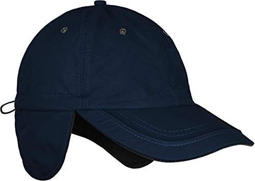 normani Wintermütze Cap verstellbar mit Ohrenschutz und Fleece-Innenfutter Farbe Navy