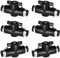 6 Stück Hohe Härte Druckluft Steckverbinder, Pneumatik Steckverbinder 8mm, Pneumatik Steckverbinder, Zum Verbinden, Steuern von Pneumatikschläuchen (8 mm)