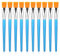 SAVITA 10pcs Flat Paint Brushes, 1 Inch Oil Painting Brushes Synthetic Watercolor Acrylic Paint Brush for Acrylic, Watercolor, Oil Painting, Crafts, Face Body Art