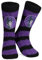 Disney Antirutschsocken Damen Teenager, One Size ABS Kuschelsocken Damen Antirutsch Haussocken Winter - Frauen Geschenke (Schwarz/Lila Maleficent)
