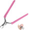 CGBE Coupe Cuticule, Pince à Cuticules Professionnelle, Ciseaux Cuticules Tranchants en Acier Inoxydable avec Silicone Poignée pour Manucure et Pédicure