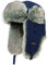HEYANN Fliegermütze Herren, Uschanka Trapper Dunkelblau Russische Hütte Mütze mit Ohrenklappen Winter Bomber Hut Wintermütze Unisex Fliegermütze Fellmütze für Herren (2/3XL, Dunkelblau)