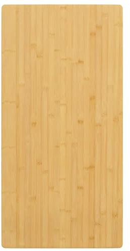 Makastle Bambus Tischplatte, Rechteckig Massivholzplatte Massiv Schreibtischplatte Holz Platte Ersatztischplatte Holzplatte für Heimwerker, Arbeitsplatten & Tische, 40x80x4 cm